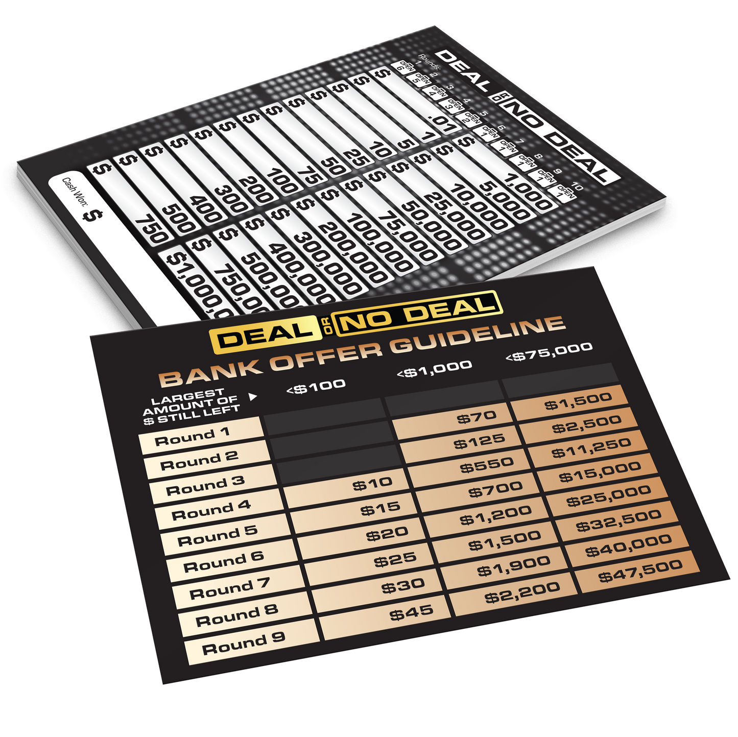 Deal or No Deal Jumbo Card Game