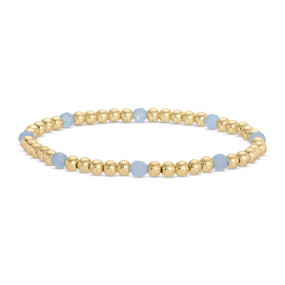 Espléndido Iris - Juego de 12 pulseras elásticas con cuentas y detalles de piedra.