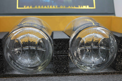 Whiskey BASKETBALL Glasses, Set of 2 - New NOBLESIP Gift Box