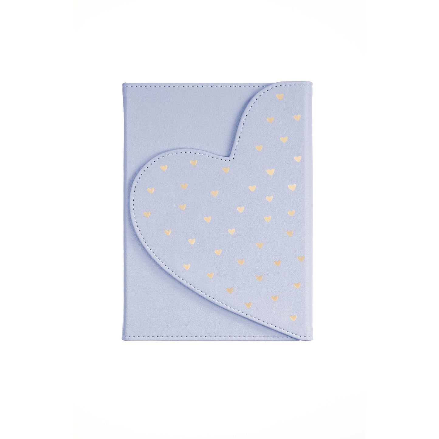 Dayna Lee Heart Flap Journal, Lt Blue 5x7