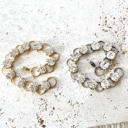 Chunky crystal bracelet boutique luxe jewelry salon bridal
