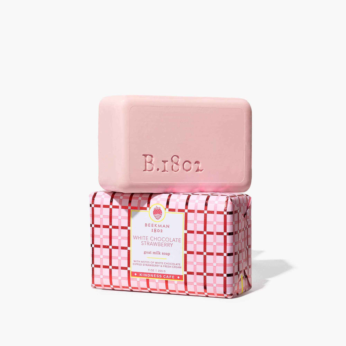White Chocolate Strawberry Bar Soap 9oz
