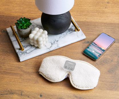 Sherpa Sleep Mask with Built-In Wireless Headphones