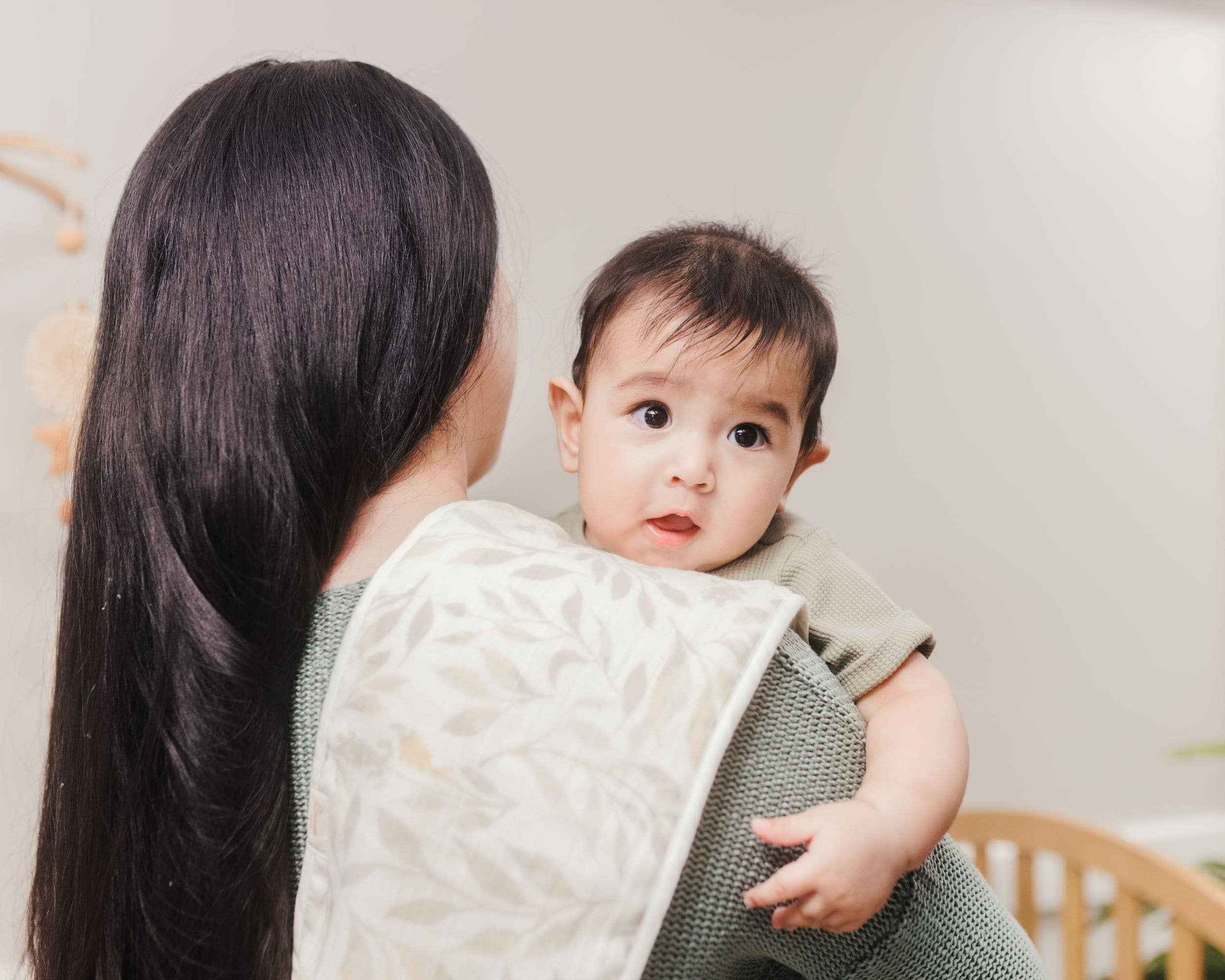 Crane Baby - Willow Copper Muslin & Terry Cloth Baby Burp Cloth (3 Pack)