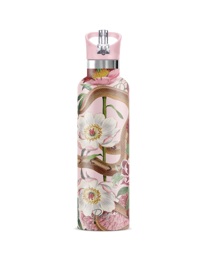 Taboo | Serpent & Flower Tattoo Insulated Water Bottle 25oz
