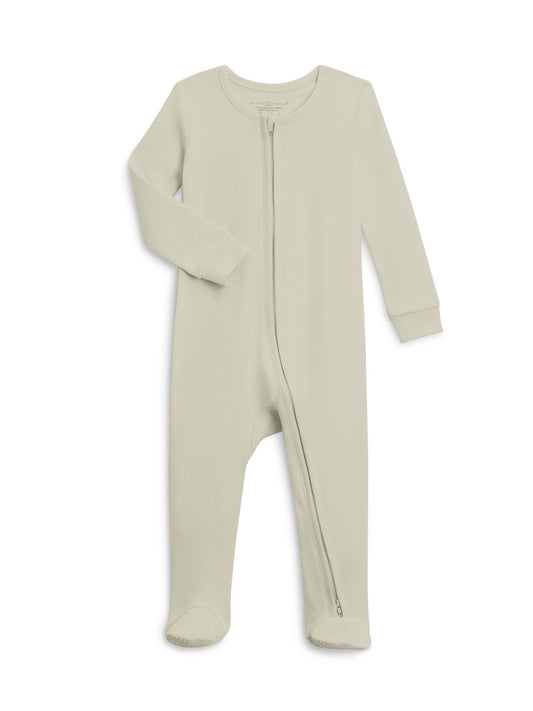 Organic Baby Zipper Sleeper Sage