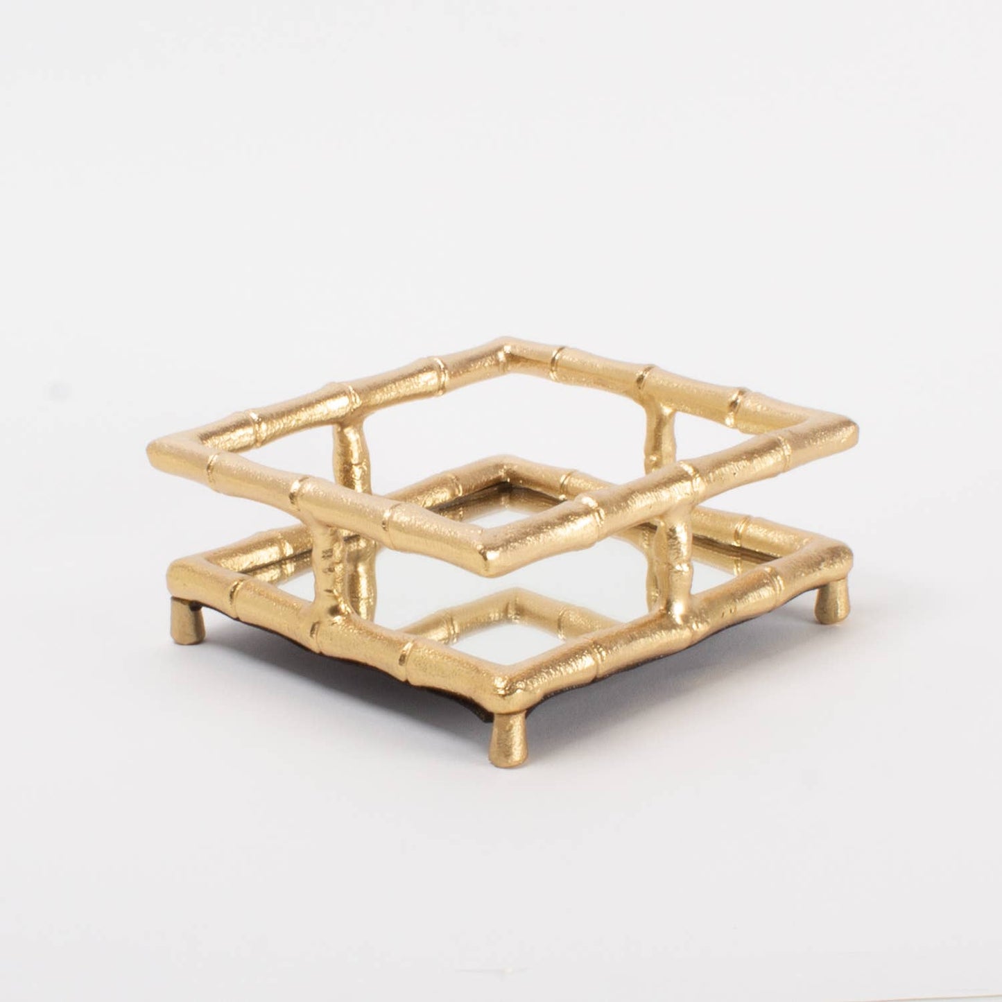 8 Oak Lane - Gold Bamboo Cocktail Napkin Tray