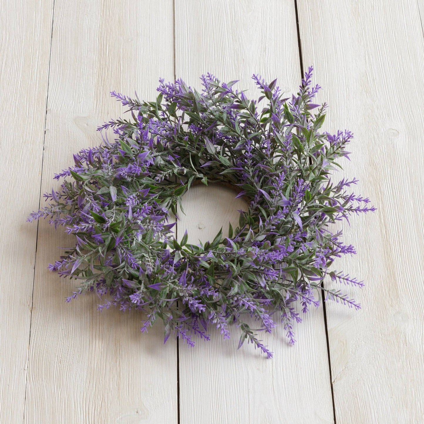 Candle Ring - Lavender Faux Flowers
