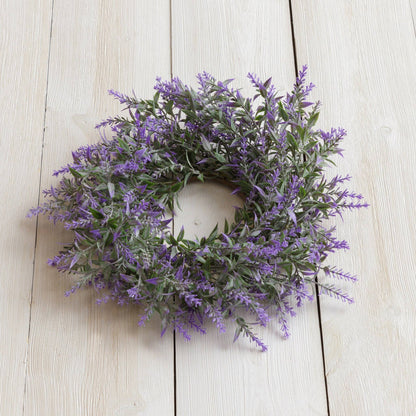 Candle Ring - Lavender Faux Flowers