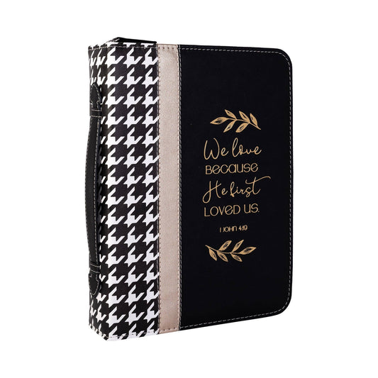Divinity Boutique - Divine Details: Bible Cover - Houndstooth w/Gold