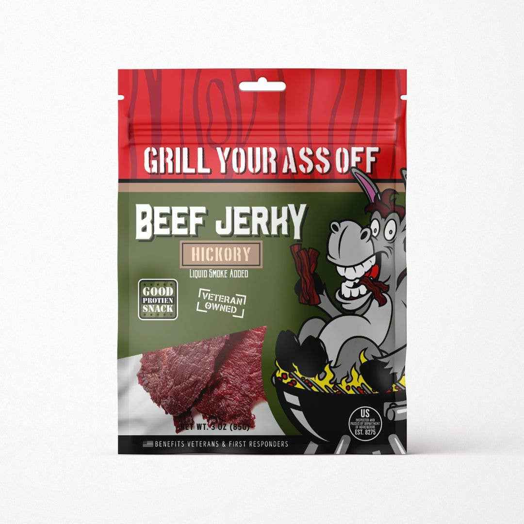 Hickory Beef Jerky 3oz Classic Smoky Flavor Meat Snack
