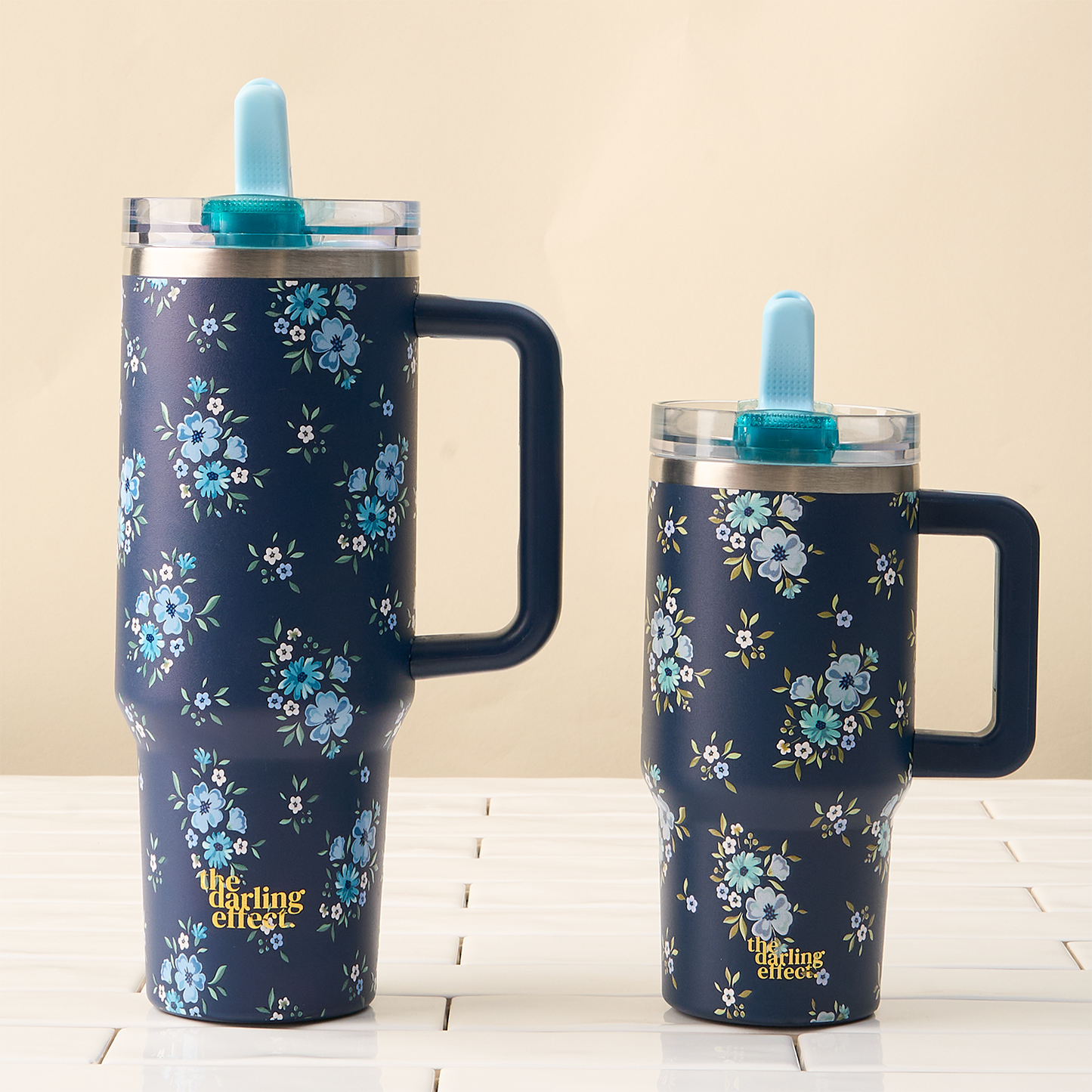 40oz Lifestyle Flip Straw Tumbler-Endless Daydream Navy