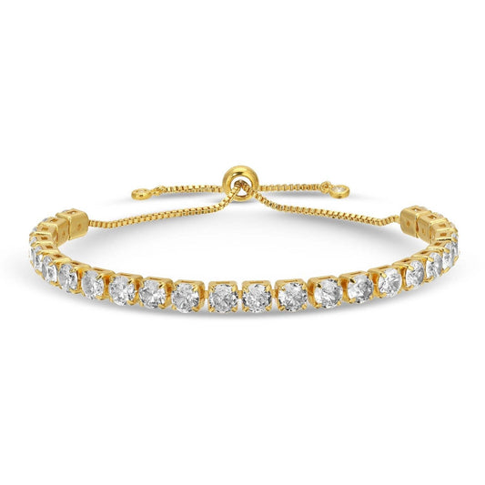 Statement Faux Diamond Pulley Bracelet