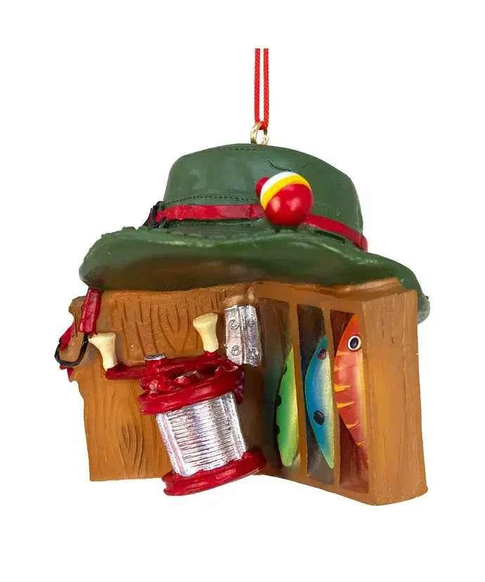 3" Resin Hat & Tackle Box Ornament