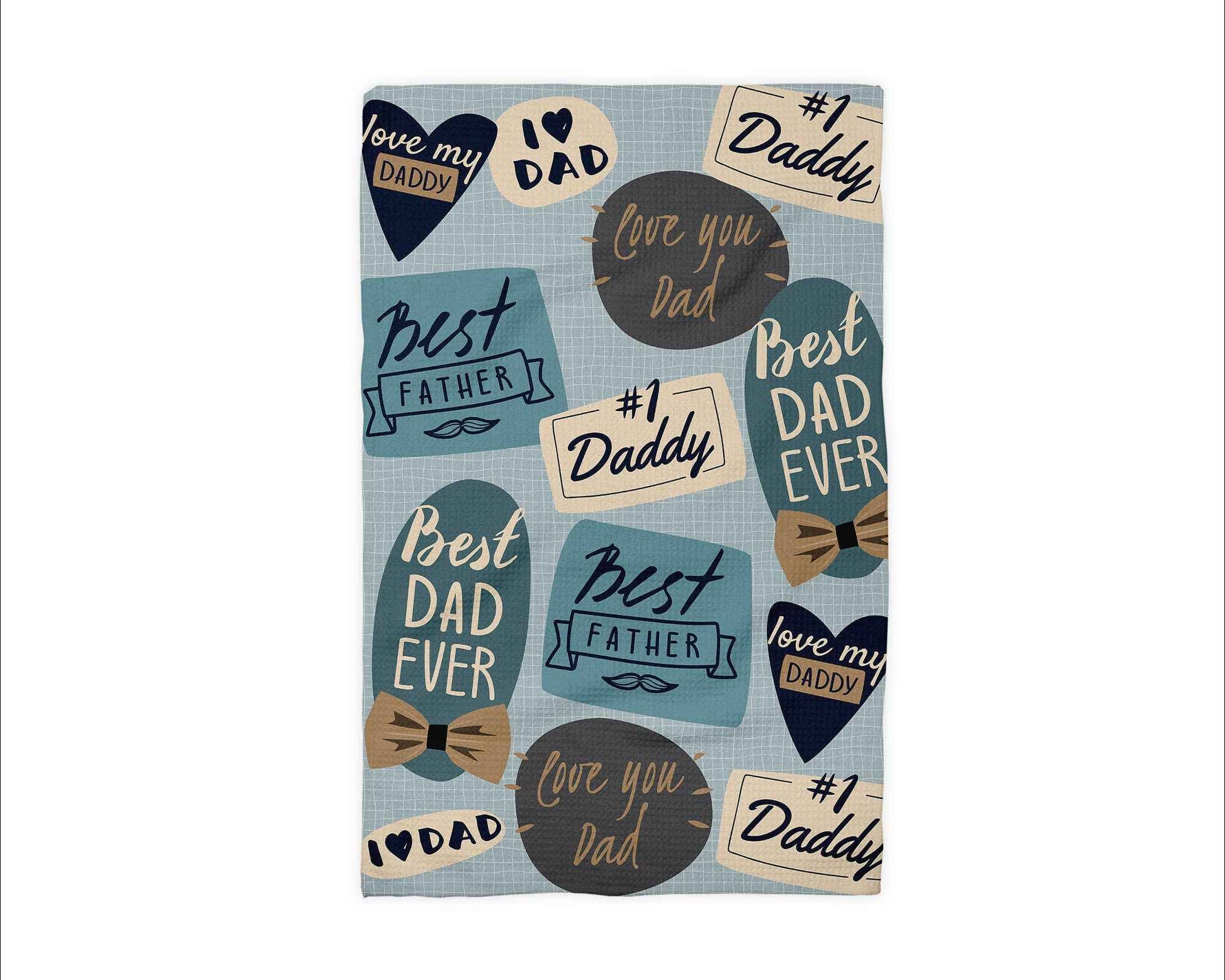Fathers Day Kitchen Towel Best Dad Ever Daddy BBQ Grill
