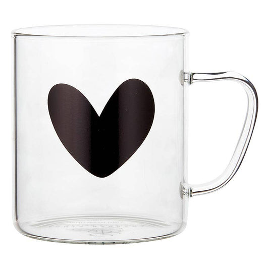 Glass Mug Heart
