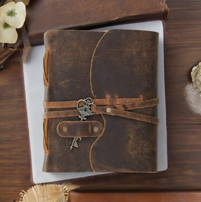 Vintage Leather Journal: Handmade Spell Book