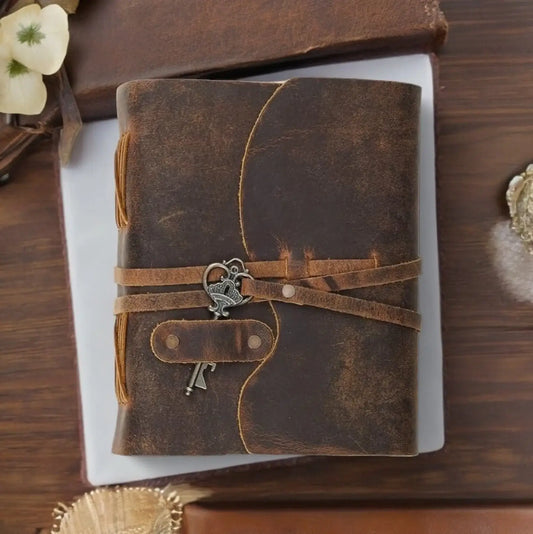Vintage Leather Journal: Handmade Spell Book