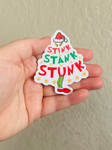 Oily Graphic Creations - Stink Stank - The Grinch Sticker/Magnet
