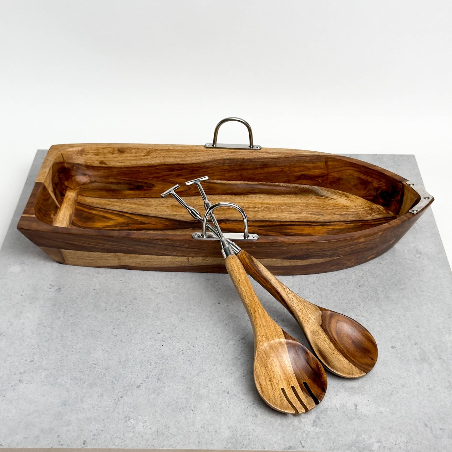 Rowboat Salad Bowl with Salad Servers