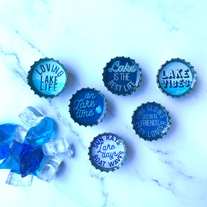 Lake Life Magnets - Spring decor. Handmade & Eco-friendly