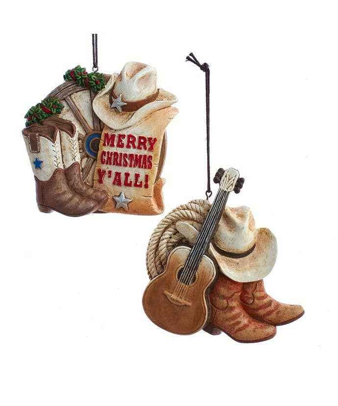 4.25"WESTARN BOOT W/XMAS WORDING 2A