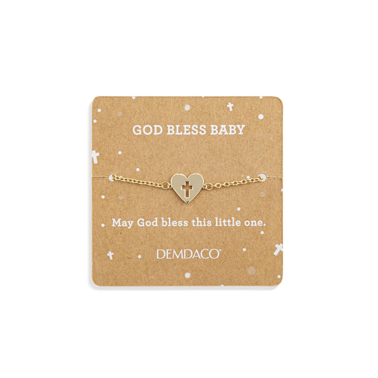 God Bless Baby Lamb + Bracelet - 8in