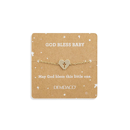 God Bless Baby Lamb + Bracelet - 8in
