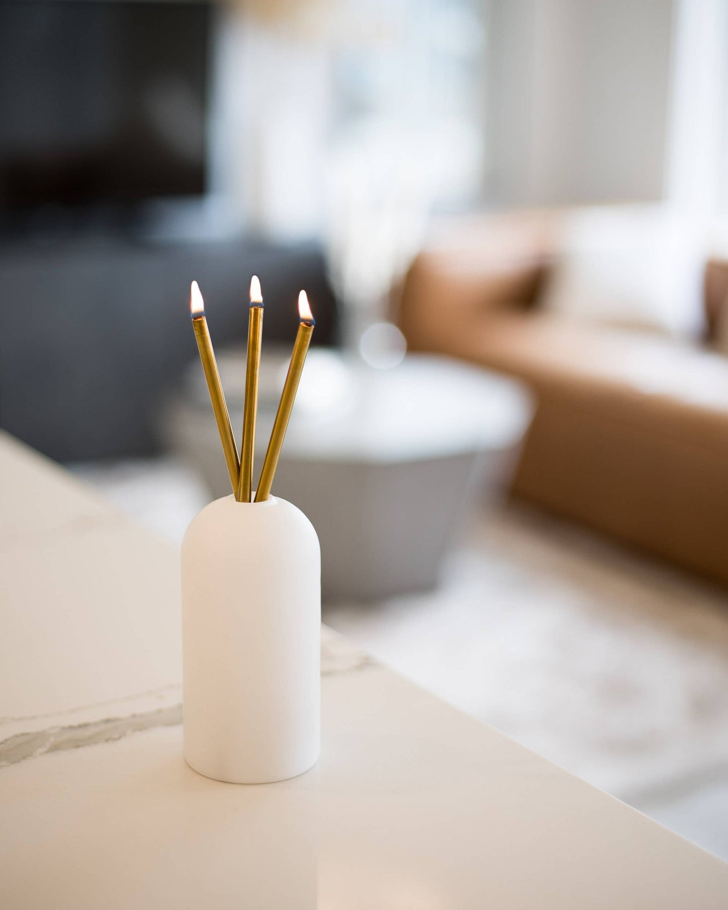 Gold Everlasting Candles – Reusable Steel Oil Candles
