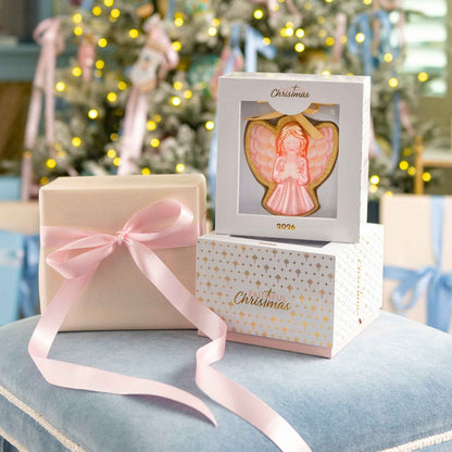 Praying Angel Blown Glass Christmas Ornament – 2026 First Edition