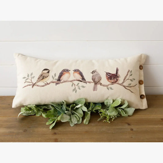 Birds On Branch - Throw Pillow
