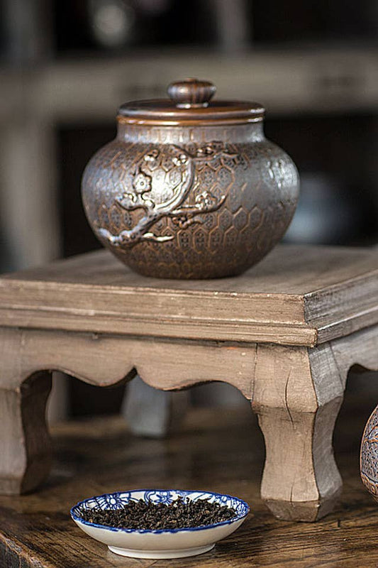 Ceramic Plum Tree Jar