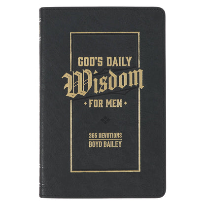 Devotional God's Daily Wisdom for Men Faux Leather
