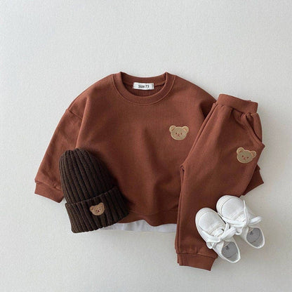 Fashion Toddler  Clothes Sets: Gray / 6M