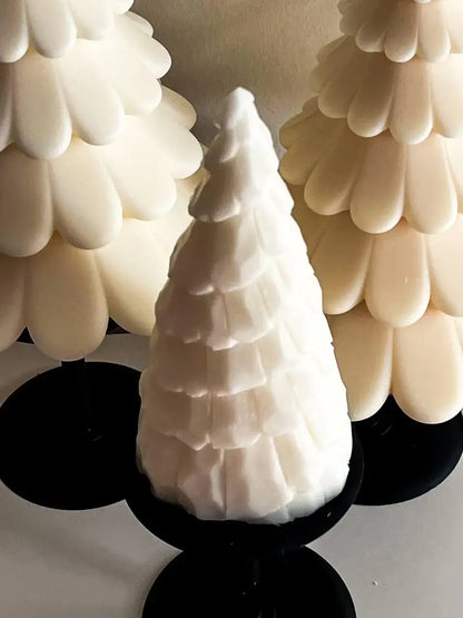 Large Christmas Tree Candle 7x3in