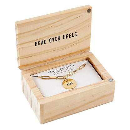 Santa Barbara Design Studio by Creative Brands - Link Chain Charm Necklace - XOXO