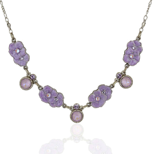 Campanula Crystal Bellflower Necklace
