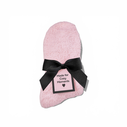 Dabble Doll - Pink Cozy Socks with Ribbon
