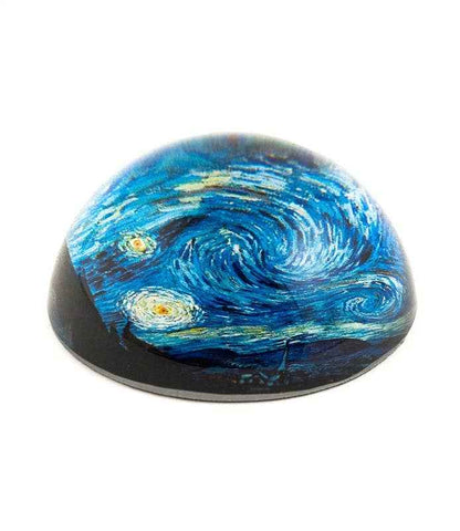 Vincent Van Gogh's Starry Night Crystal Dome Paper Weight
