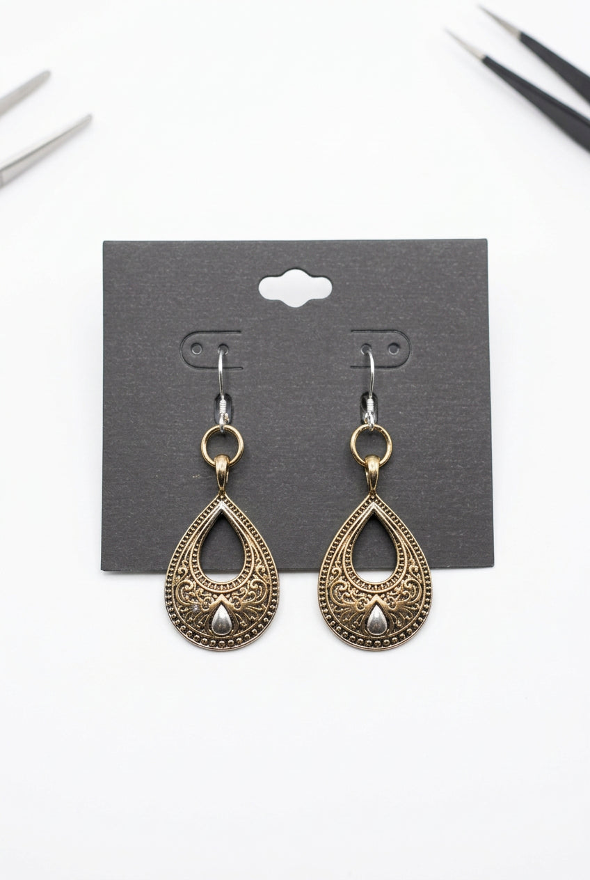 Mixed metal Earrings (gold/silver tone) (assorted design)