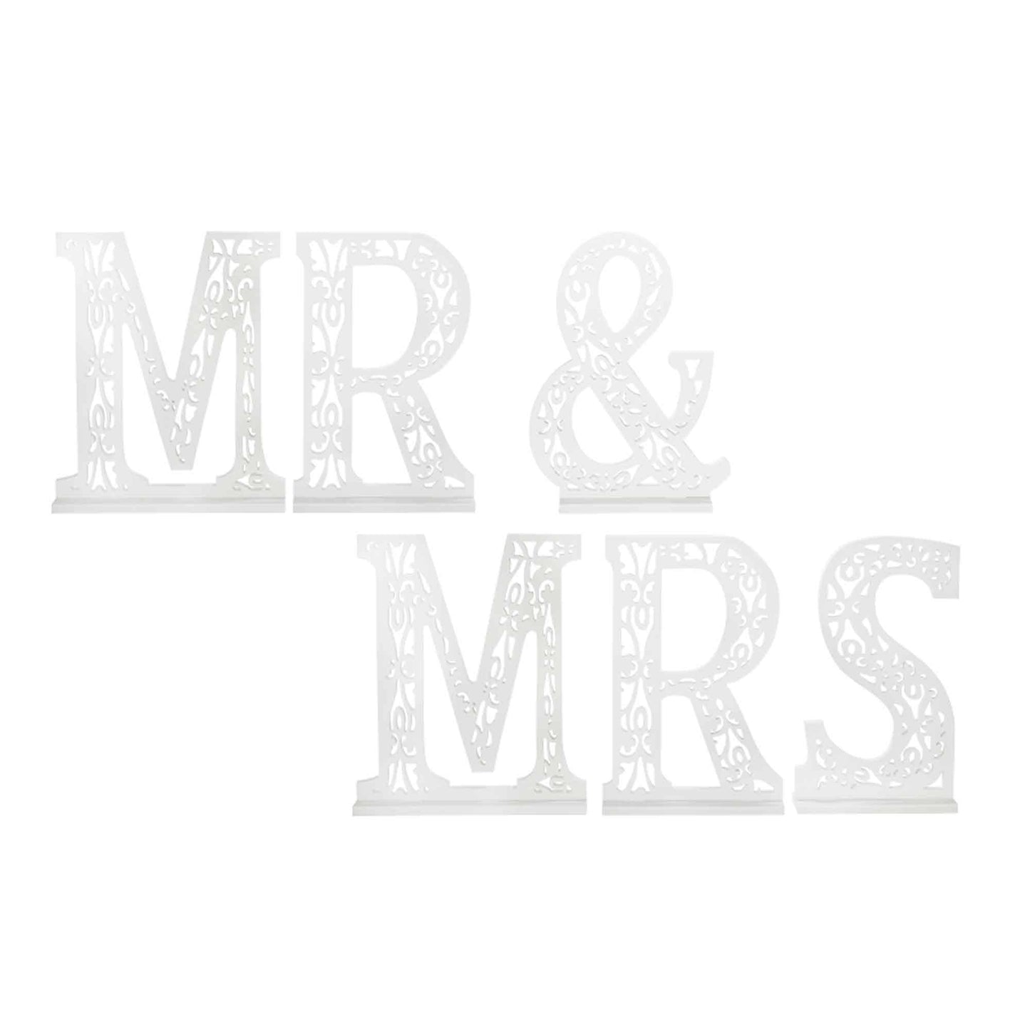 "Mr & Mrs" Letters