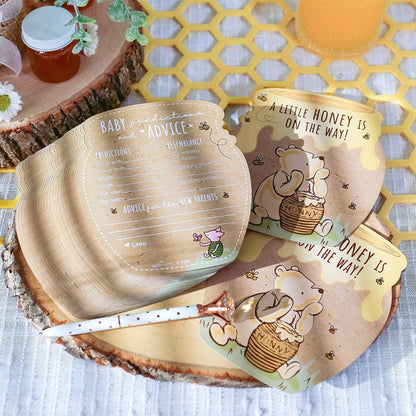 Honey Bear 50pc Cardstock Baby Shower Game Set