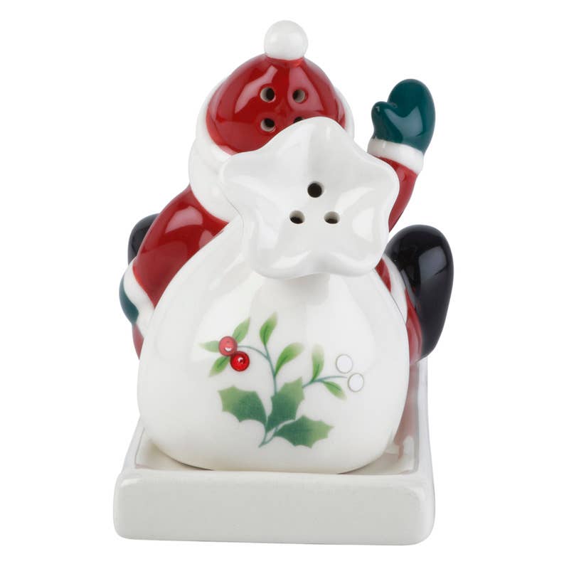 Winterberry Salt Pepper Santa Sled Giftbox
