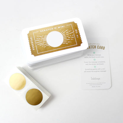 100 Customer Scratch-off Cards - Golden Ticket