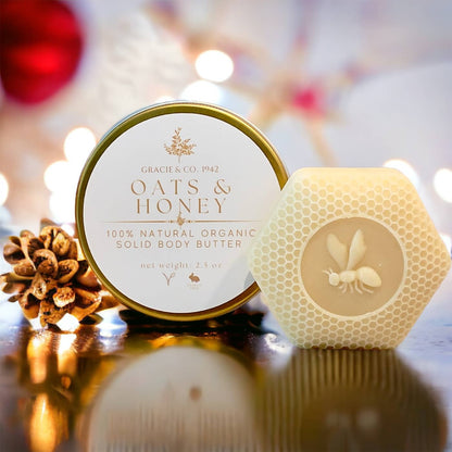 Organic Solid Body Butter Lotion Bar
