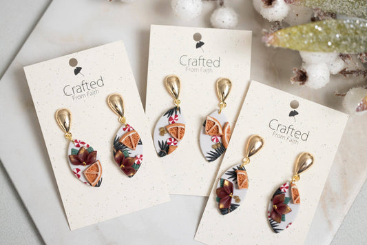 Holiday Season Petal Dangles