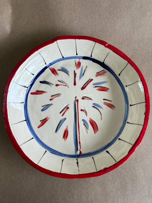 Salad Bowl-Patriotic Line - Fireworks