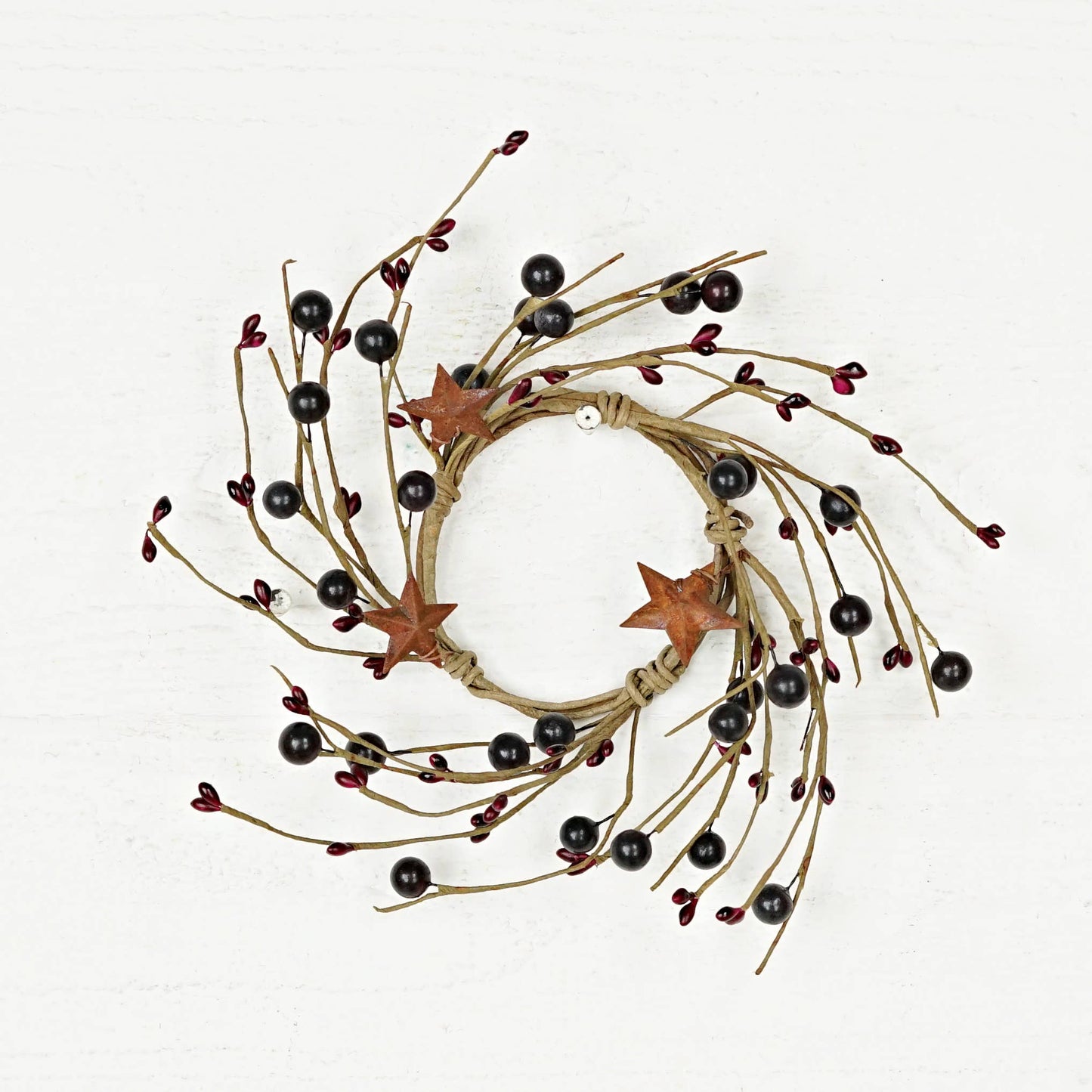 3.5in  Ring-Burgundy Berry with star