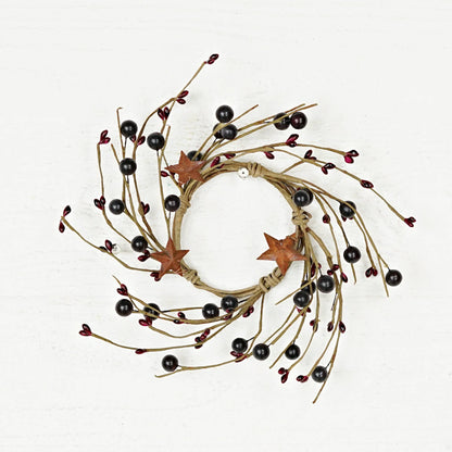 3.5in  Ring-Burgundy Berry with star