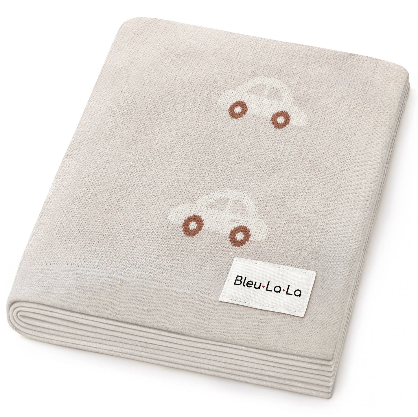 Receiving Swaddle Baby Blanket - Cars: Cream